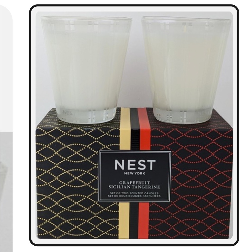 NEST New York Grapefruit Sicilian Tangerine Scented Candle Set